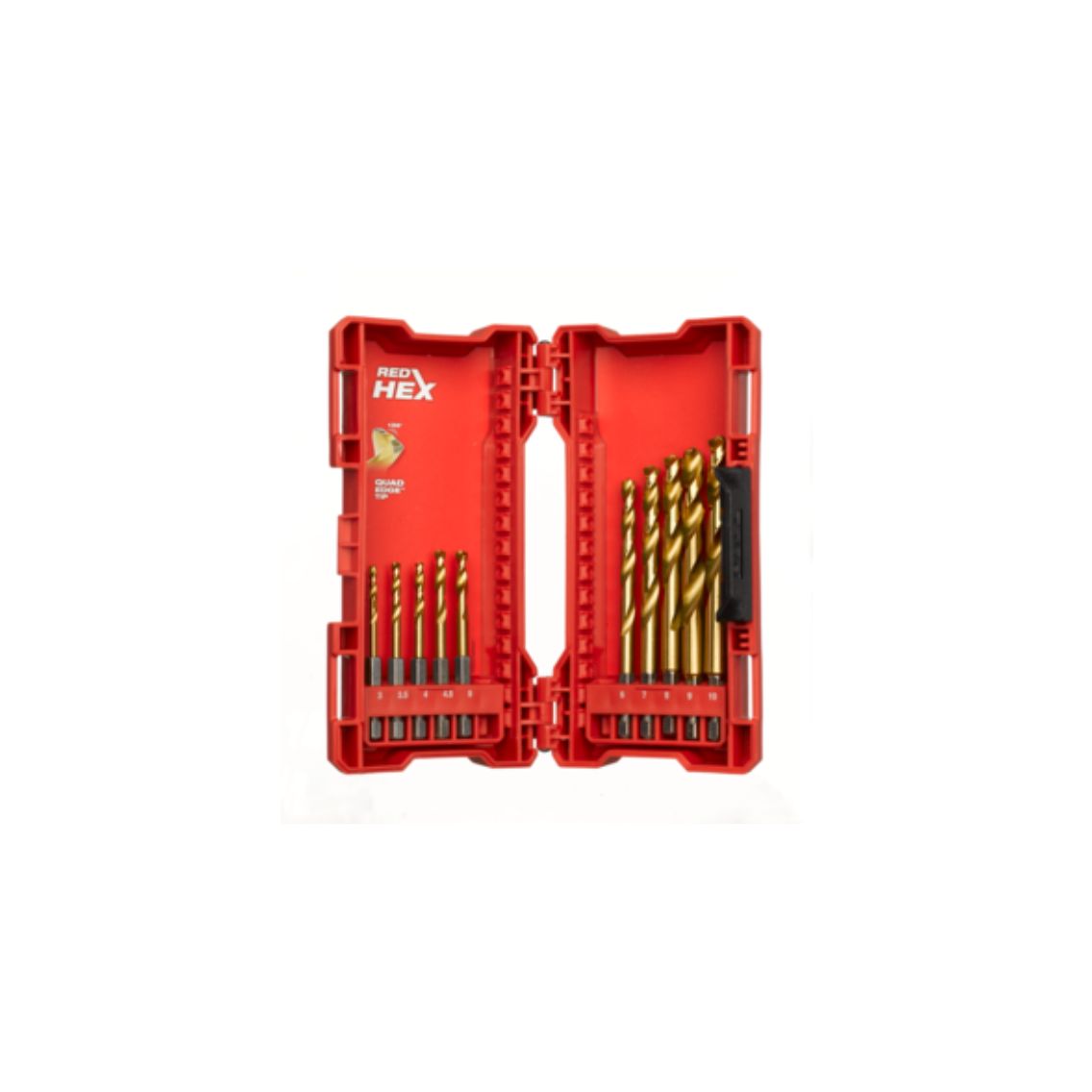 48894759- HSS Red Hex Bit Set 10PC