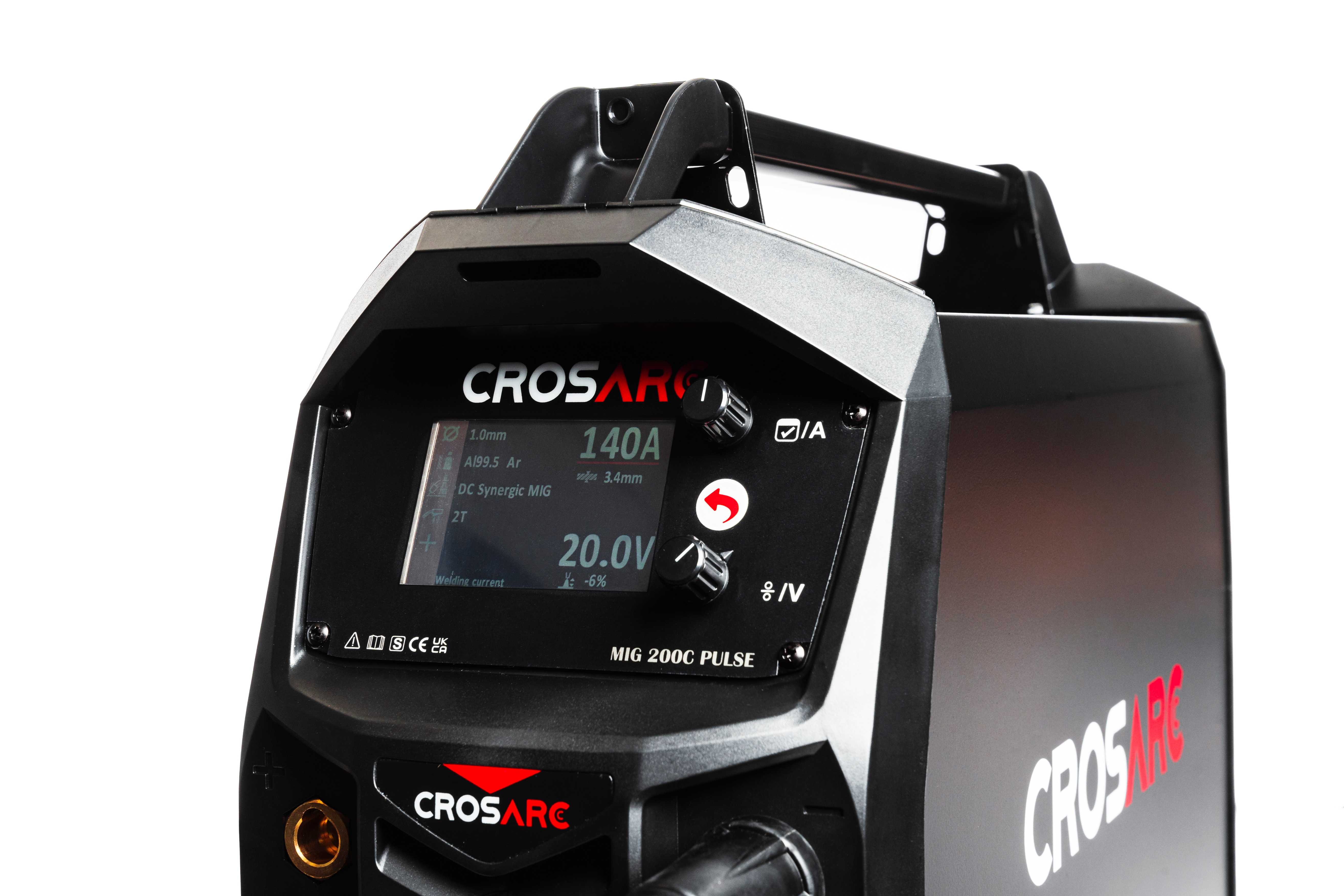 CROSARC MIG Pulse Multi Process (200C) Angle Display