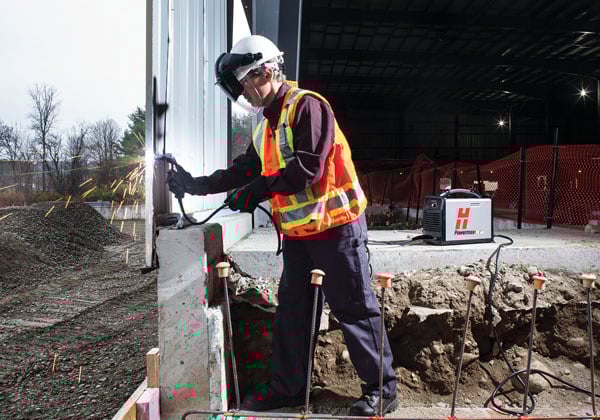 Hypertherm Powermax30 Air Plasma Cutter Action Shot