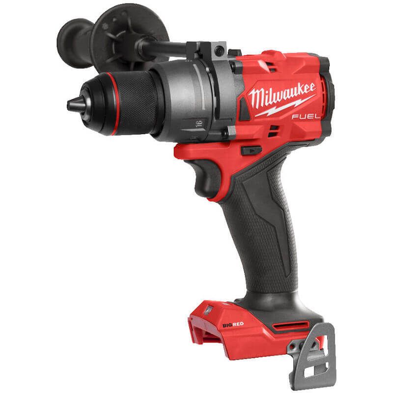 Milwaukee M18 FUEL™ Combi Drill with POWERSTATE™ brushless motor, AutoStop™ control mode, and 158Nm torque for powerful, compact drilling and driving.