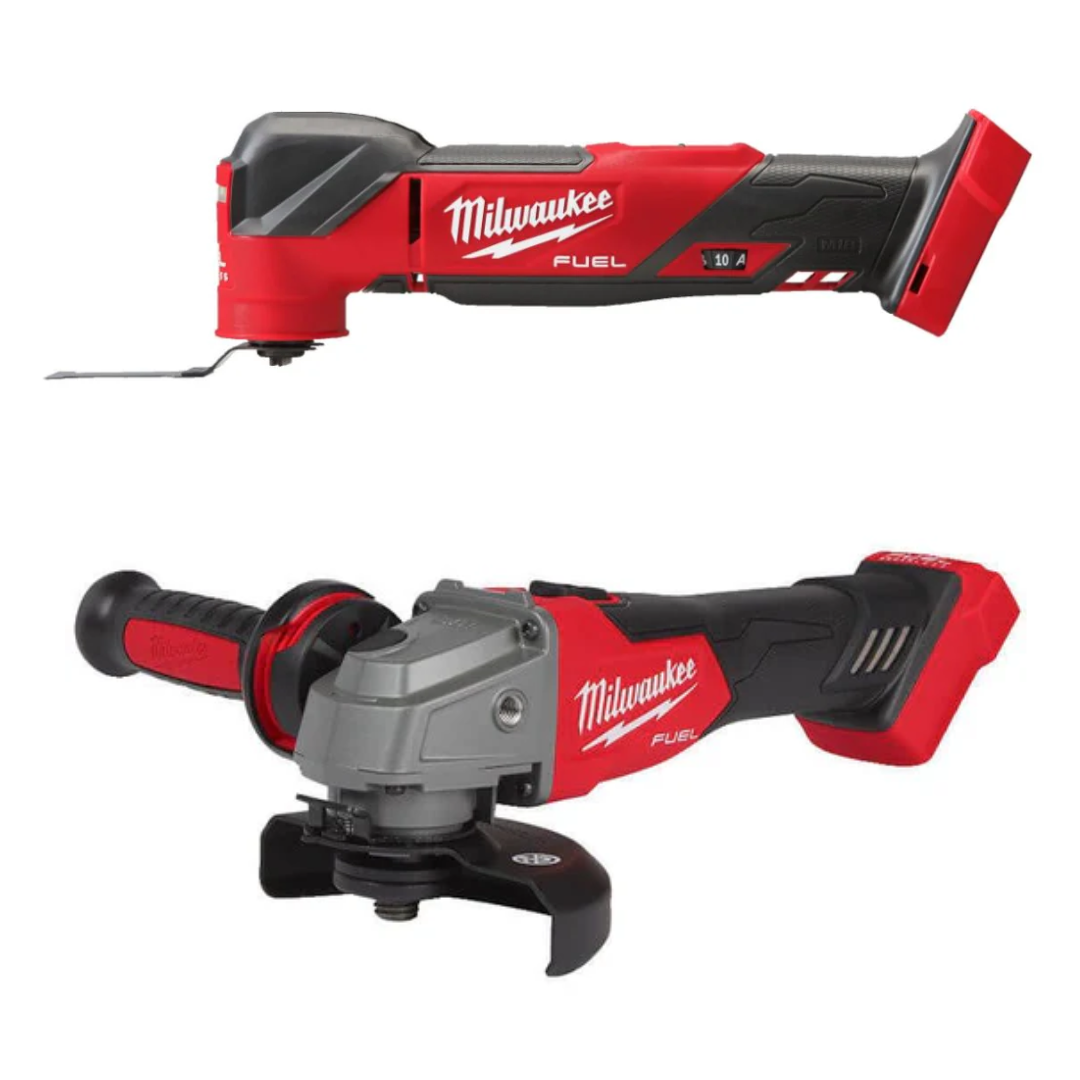 M18 FUEL Multi Tool & 115mm Angle Grinder with Slide Switch